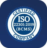 ISO 22301:2019 (BCMS) certified company